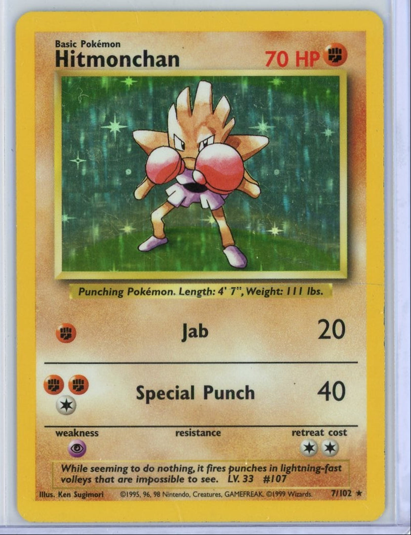 Hitmonchan Pokémon Base Set Holo #7/102