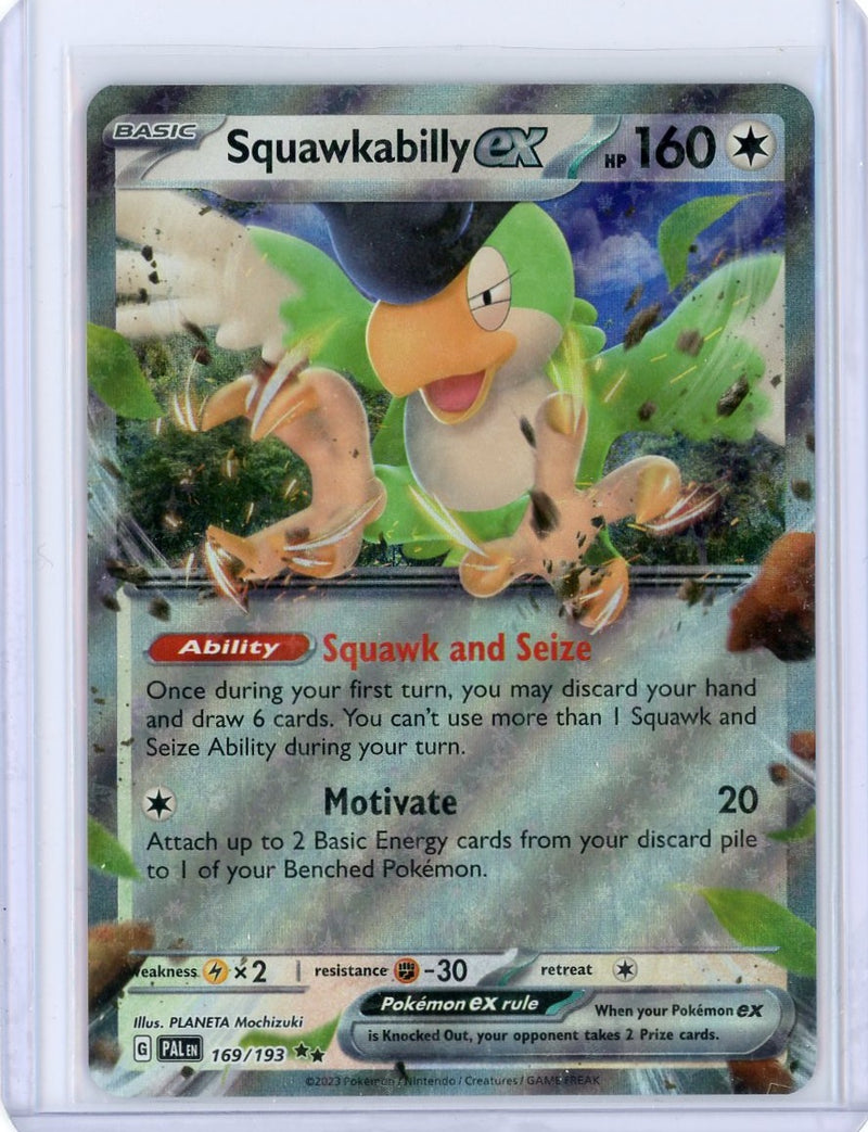 Squawkabilly EX 2023 Pokémon Paldea Evolved rare holo 169/193