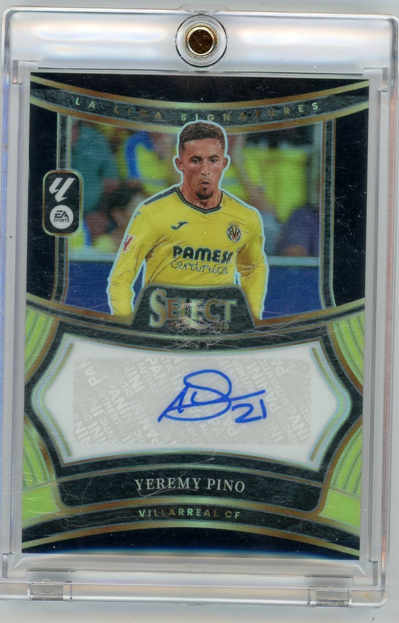 Yeremy Pino 2024-25 Panini Select La Liga autograph black prizm 