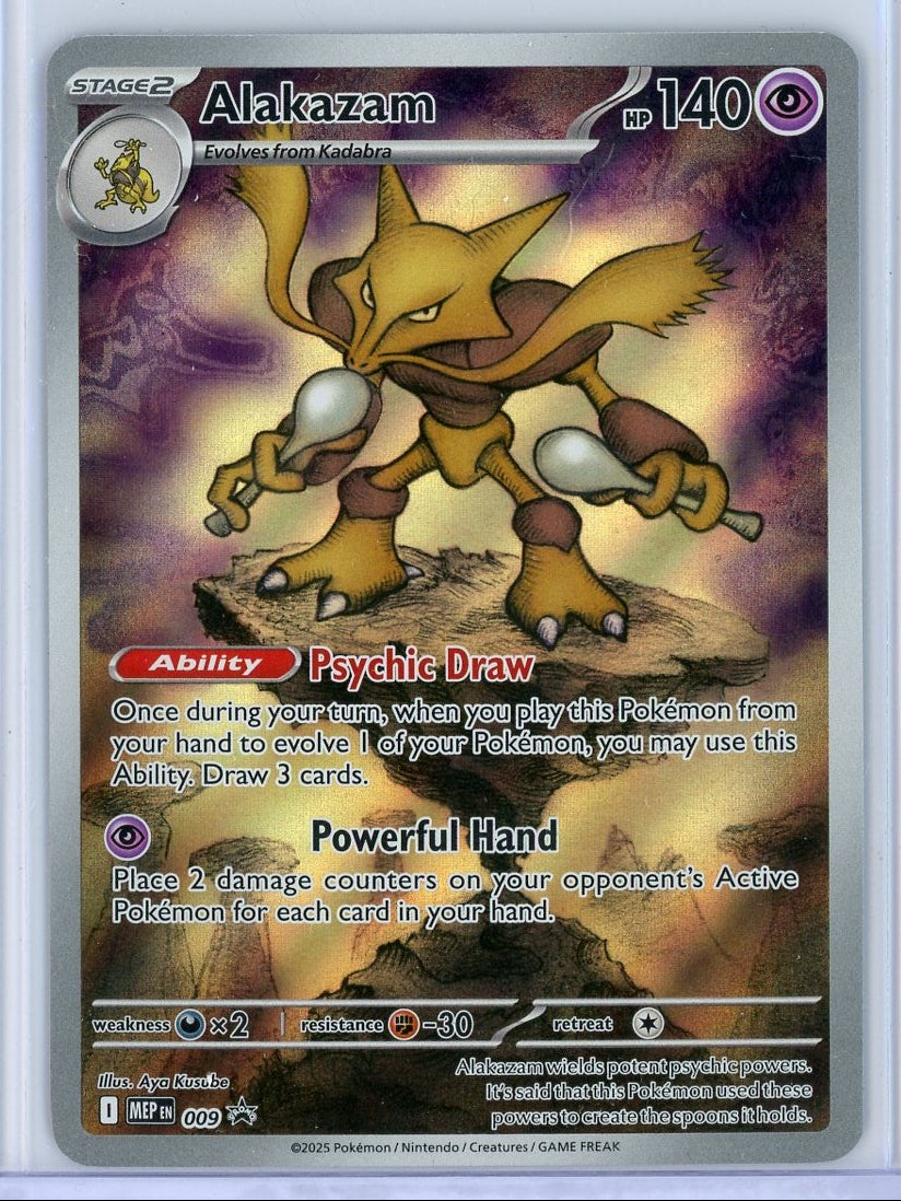 Alakazam Pokémon Mega Evolution Black Star Promo #009