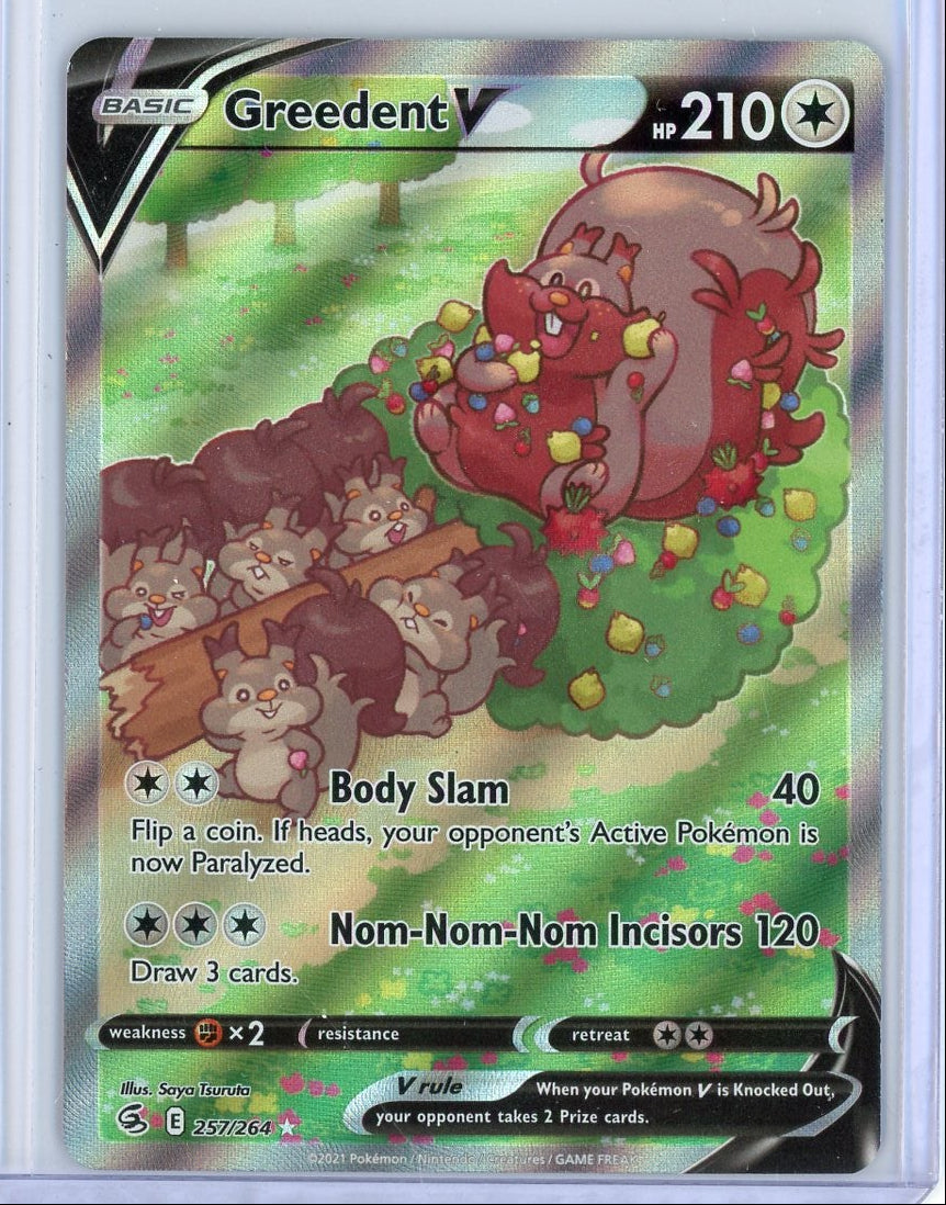 Greedent V Pokémon Fusion Strike Alternate Full Art #257/264