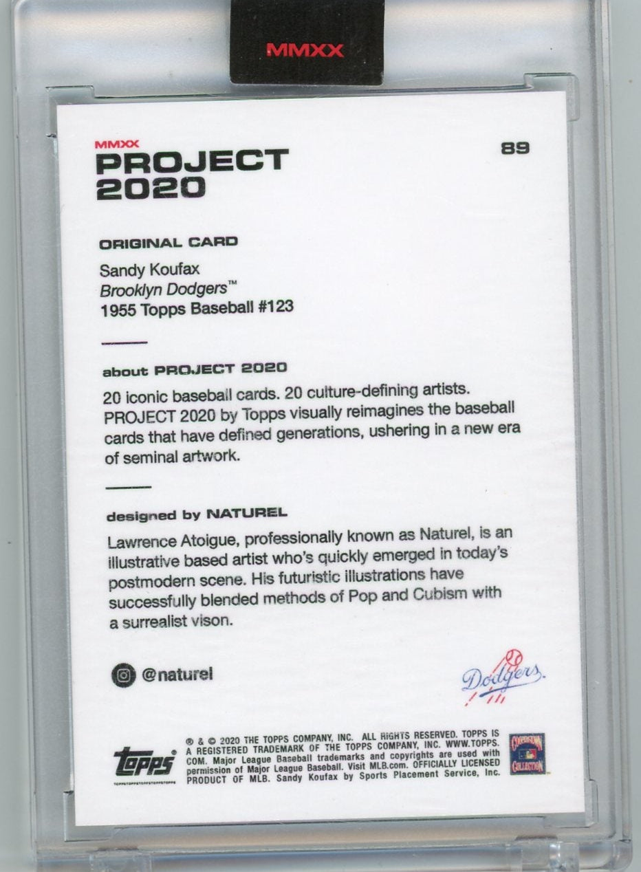 Sandy Koufax 2020 Topps Project 2020 #89