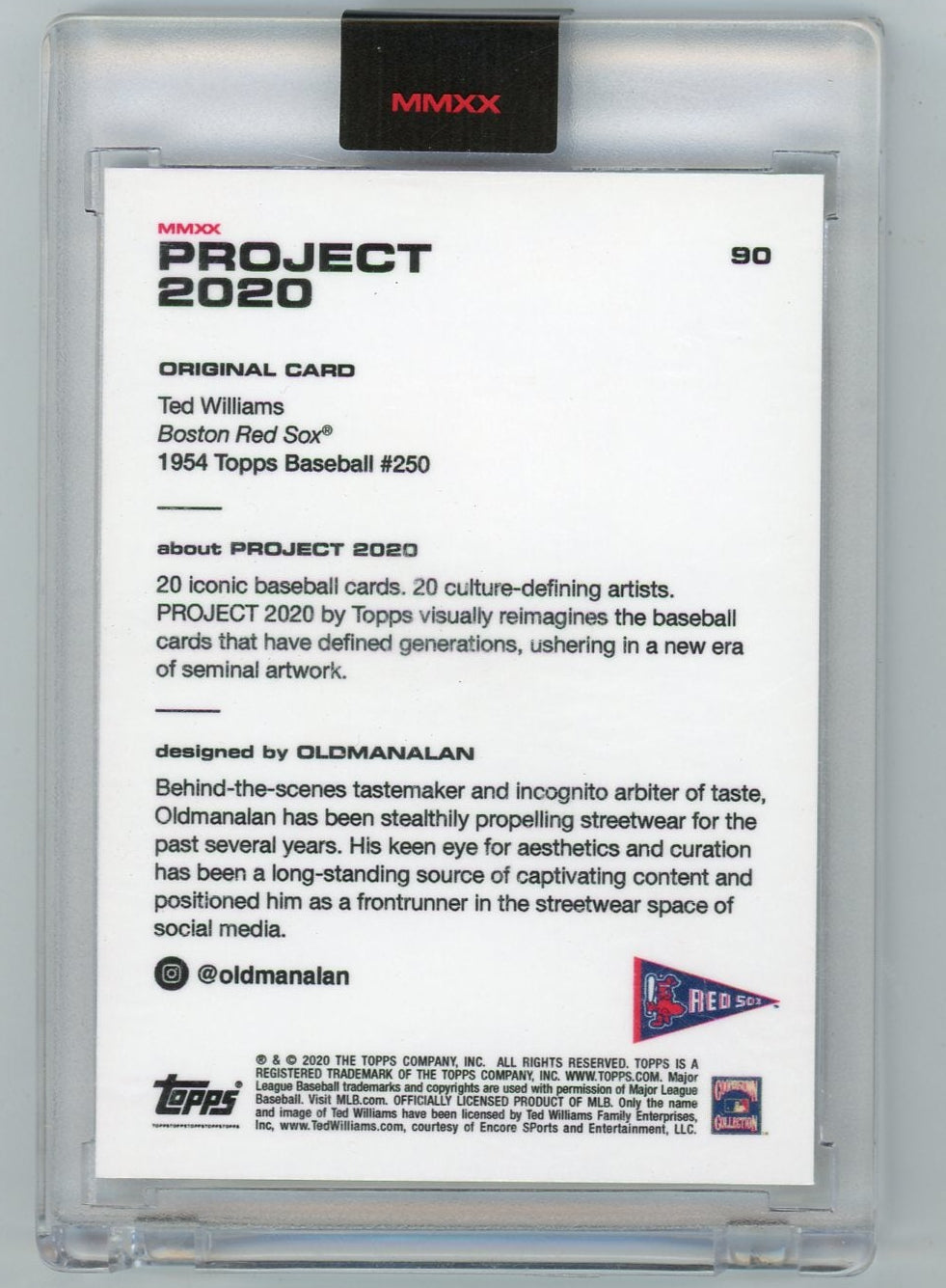 Ted Williams 2020 Topps Project 2020 #90