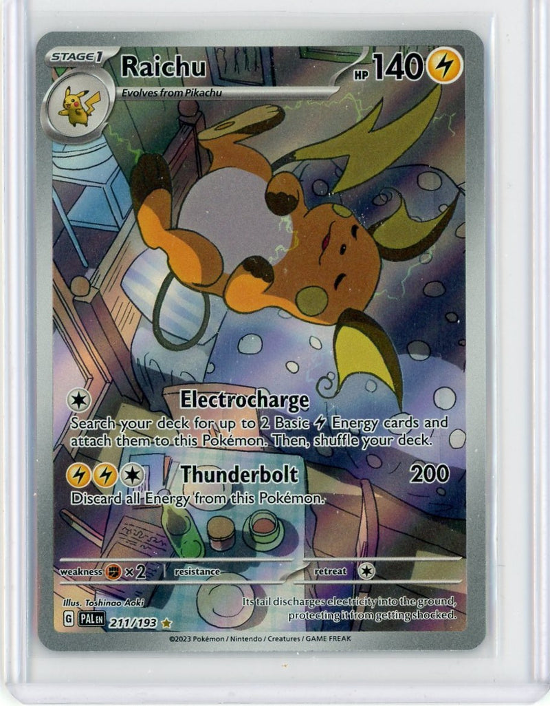 Raichu full art 2023 Pokémon Paldea Evolved rare holo 211/193