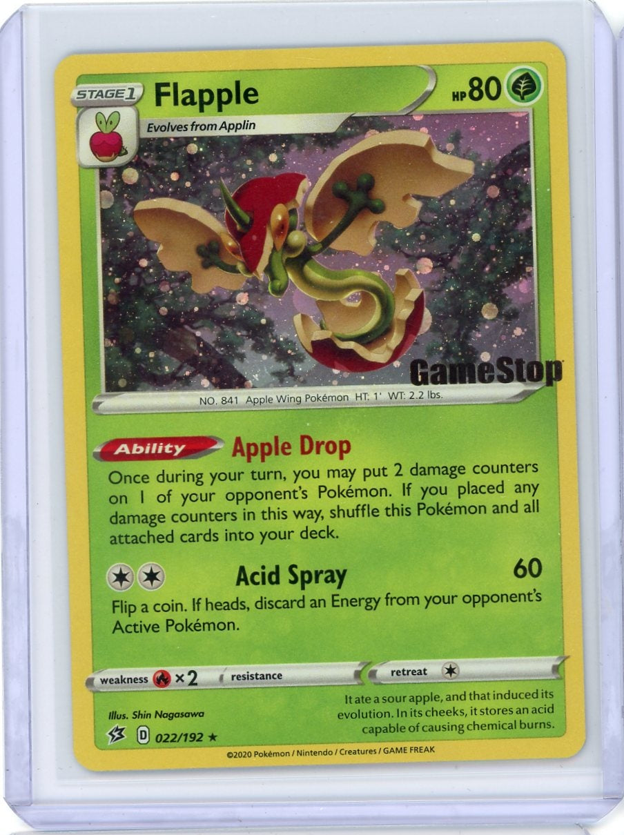 Flapple 2020 Pokemon Gamestop Promo #022/192