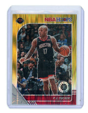 PJ Tucker 2019-20 Panini NBA Hoops Premium gold flash prizm #'d 01/10