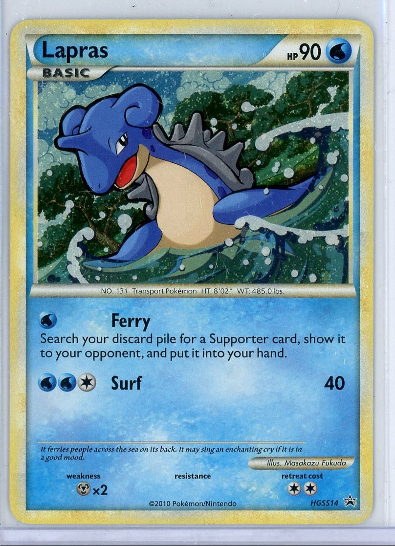 Lapras Prime Pokémon Heart Gold Soul Silver Black Star Promo #HGSS14