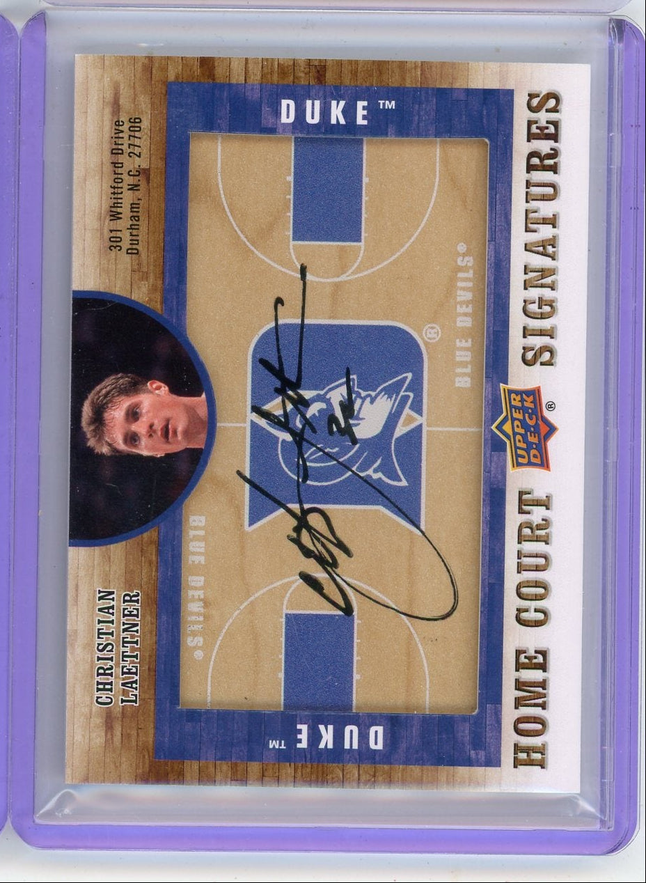 Christian Laettner 2011-12 Upper Deck Home Court Signatures