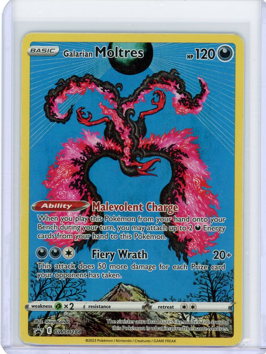 Galarian Moltres 2023 Pokemon Black Star Promo #SWSH284