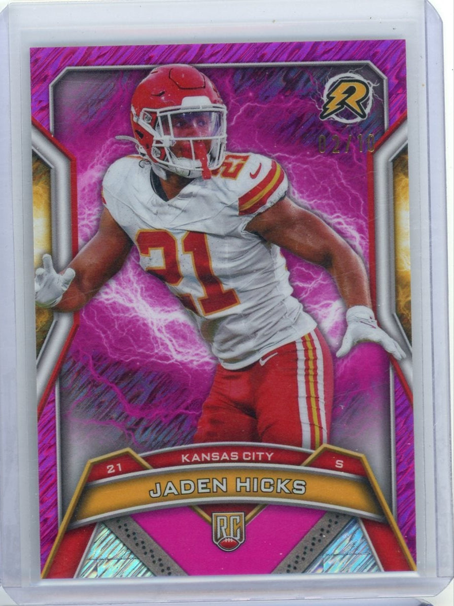 Jaden Hicks 2024 Topps Resurgence pink #'d 02/10