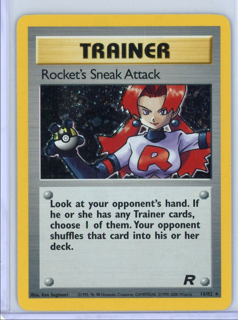 Rocket's Sneak Attack Pokémon Rocket Holo #16/82