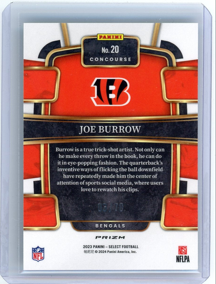 Joe Burrow 2023 Panini Select Concourse Dragon Scale #'d 03/70