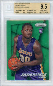 Julius Randle 2014-15 Panini Prizm green prizm rookie card BGS 9.5