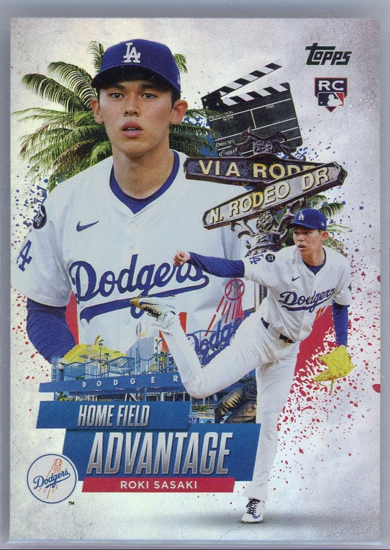 Roki Sasaki 2025 Topps Home Field Advantage rookie card