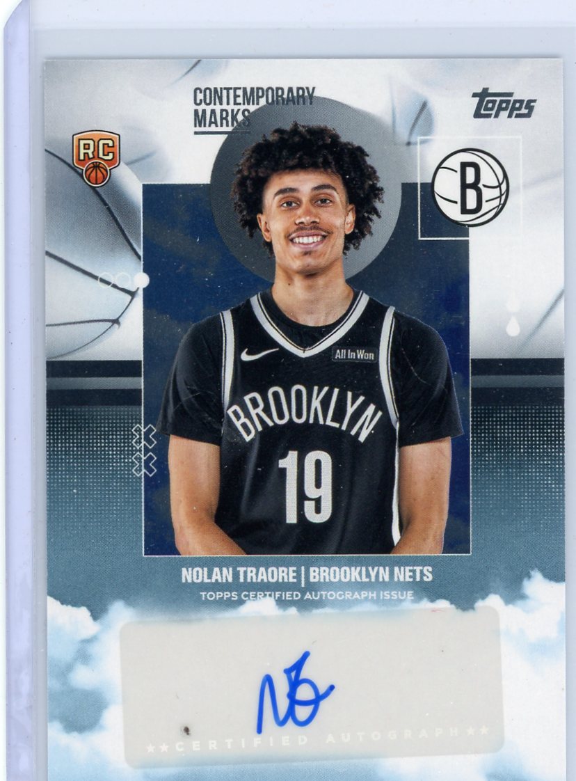 Nolan Traore 2025-26 Topps Basketball Contemporary Marks Auto