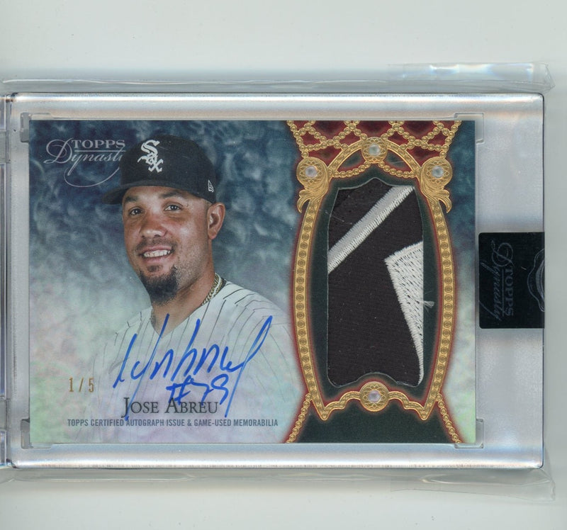 Jose Abreu 2022 Topps Dynasty Dynastic Deed relic autograph 