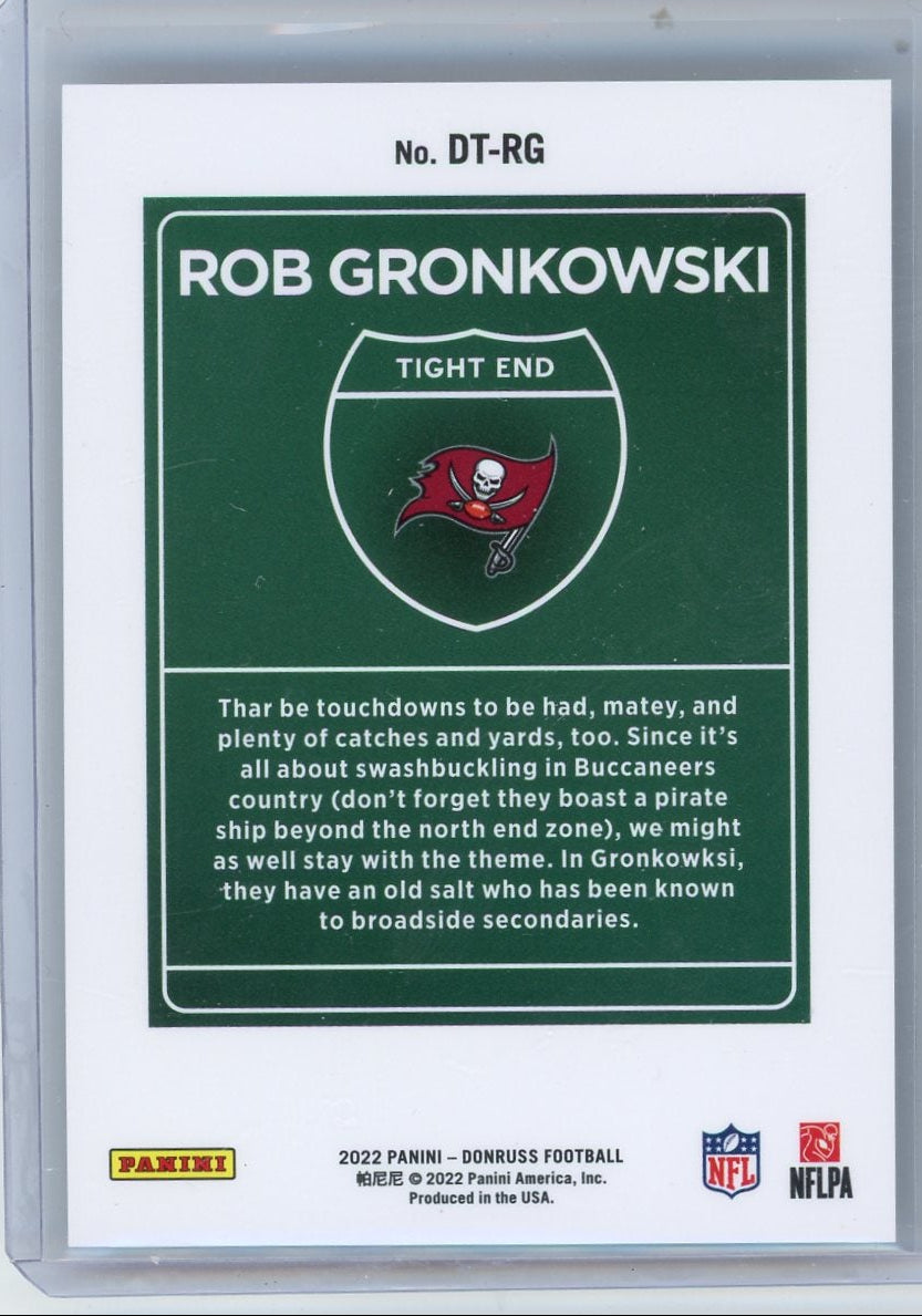Rob Gronkowski 2022 Panini Donruss Downtown