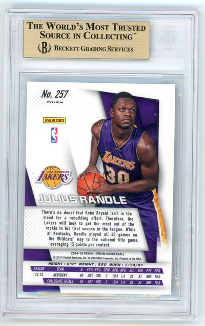 Julius Randle 2014-15 Panini Prizm green prizm rookie card BGS 9.5