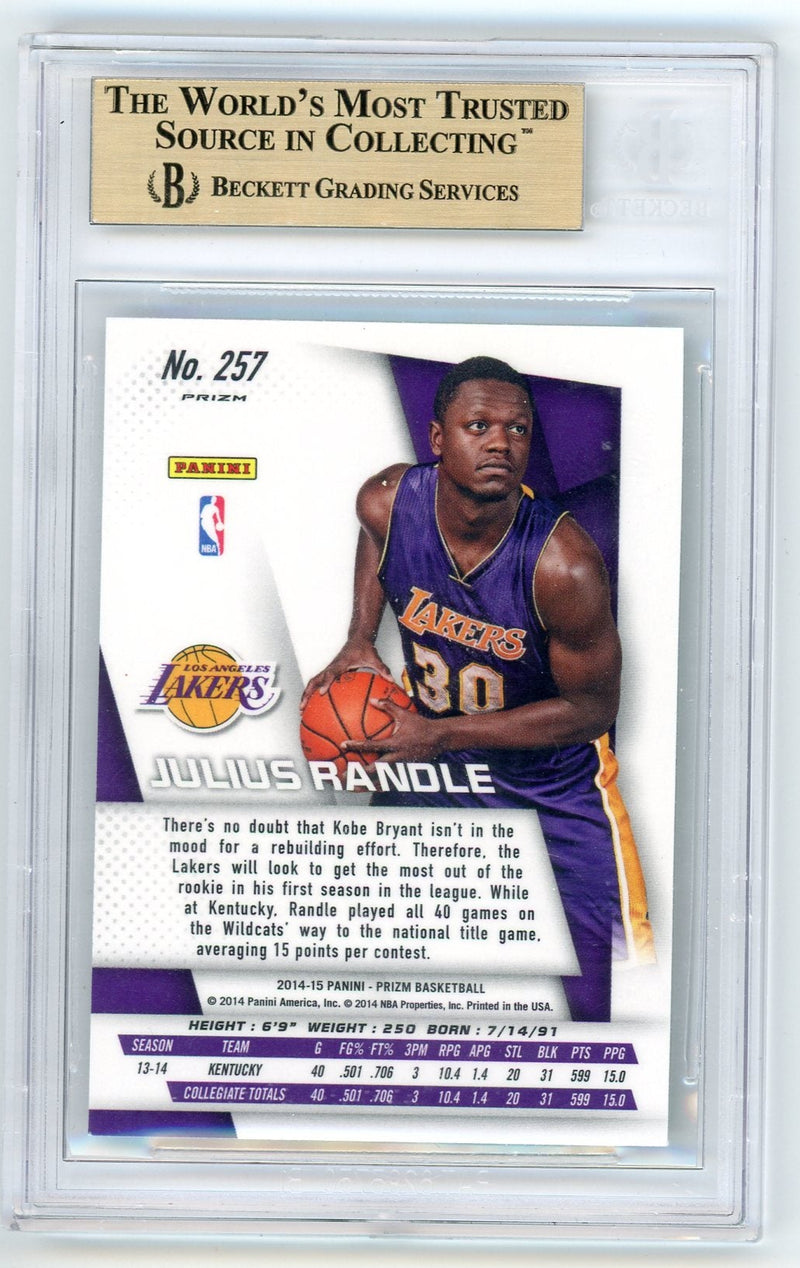 Julius Randle 2014-15 Panini Prizm green prizm rookie card BGS 9.5