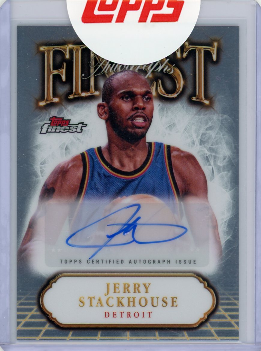 Jerry Stackhouse 2025 Topps Finest Finest Autographs (Sealed)