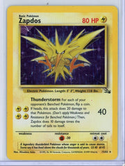 Zapdos Pokémon Fossil Holo #15/62