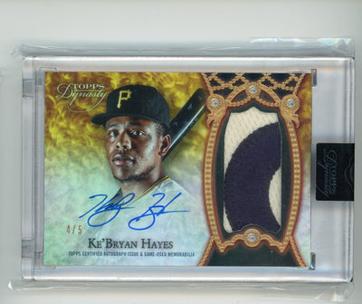 Ke'Bryan Hayes 2022 Topps Dynasty Dynastic Deed relic autograph #'d 4/5