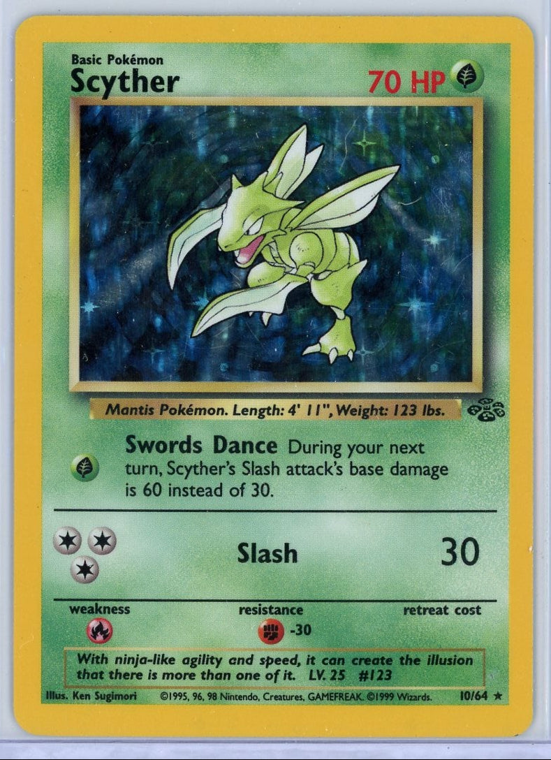 Scyther Pokémon Jungle Holo #10/64