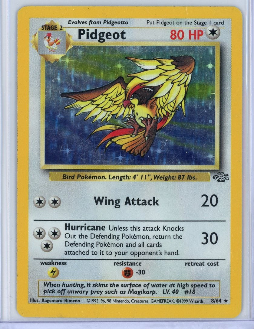 Pidgeot Pokémon Jungle Holo #8/64