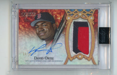 David Ortiz 2022 Topps Dynasty Dynastic Deed relic autograph #'d 10/10