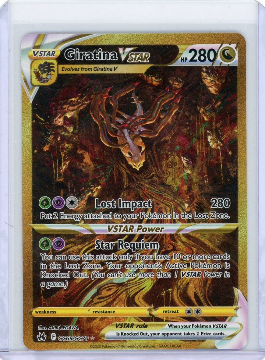 Giratina Vstar Pokémon Crown Zenith Secret Rare #GG69/GG70