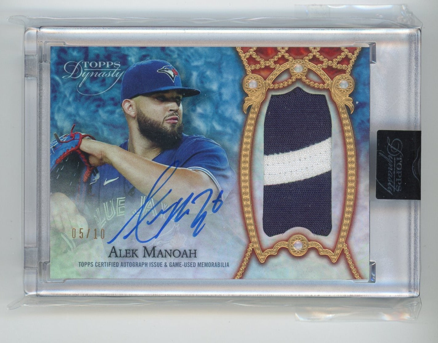 Alek Manoah 2022 Topps Dynasty Dynastic Deed relic autograph #'d 05/10