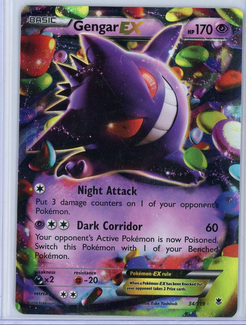 Gengar EX Pokémon Phantom Forces Ultra-Rare #34/119