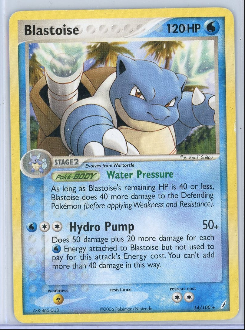 Blastoise Pokémon Ex Crystal Guardians Non-Holo Rare #14/100