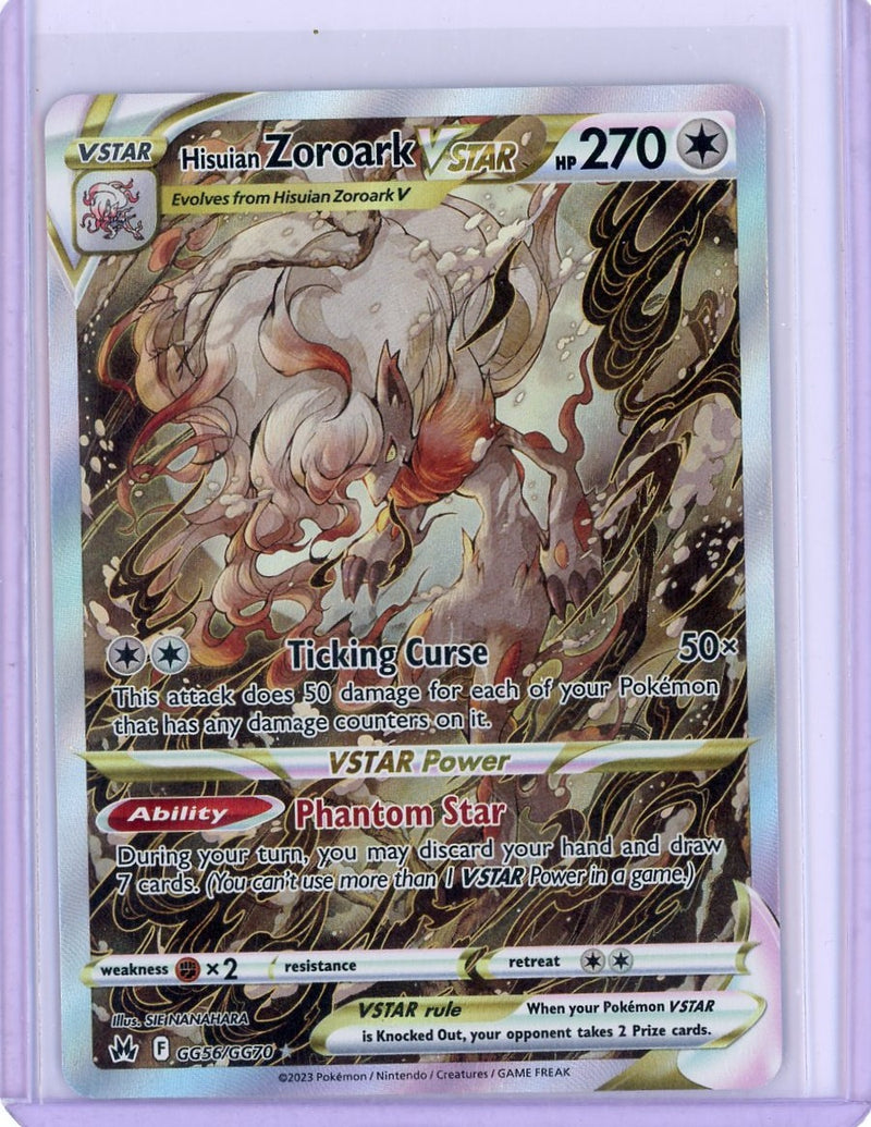 Hisuian Zoroark VSTAR 2023 Pokémon Paldea Evolved rare holo GG56/GG70