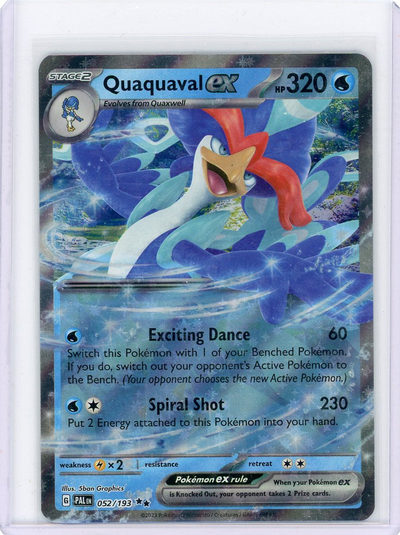 Quaquaval EX 2023 Pokémon Paldea Evolved rare holo 052/193