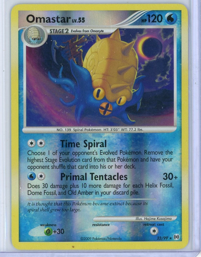 Omastar Pokémon Arceus Reverse Holo #23/99