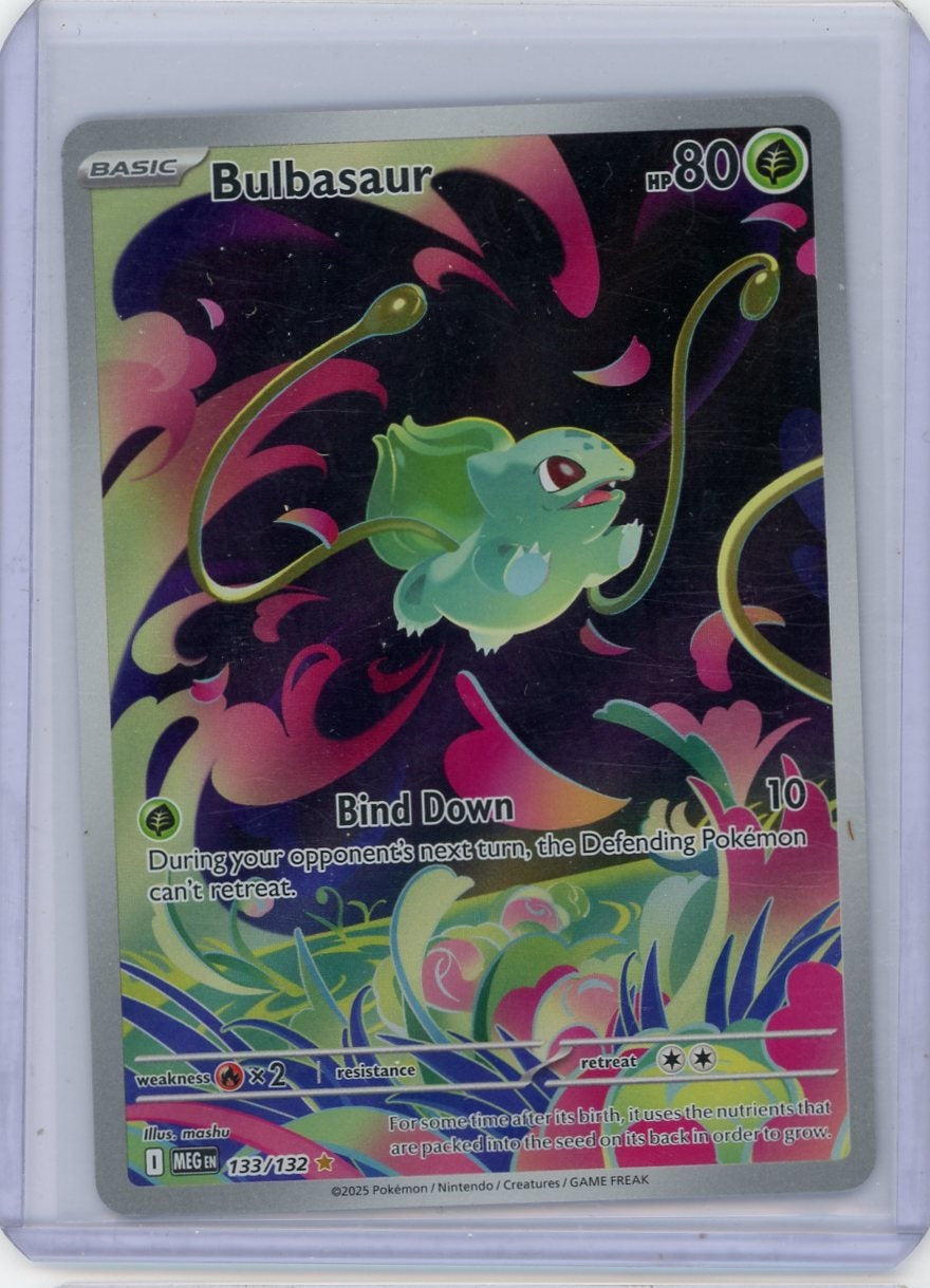 Bulbasaur Pokémon Mega Evolution Illustration Rare #133/132