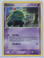 Drowzee Pokémon Ex Delta Species Reverse Holo #67/113