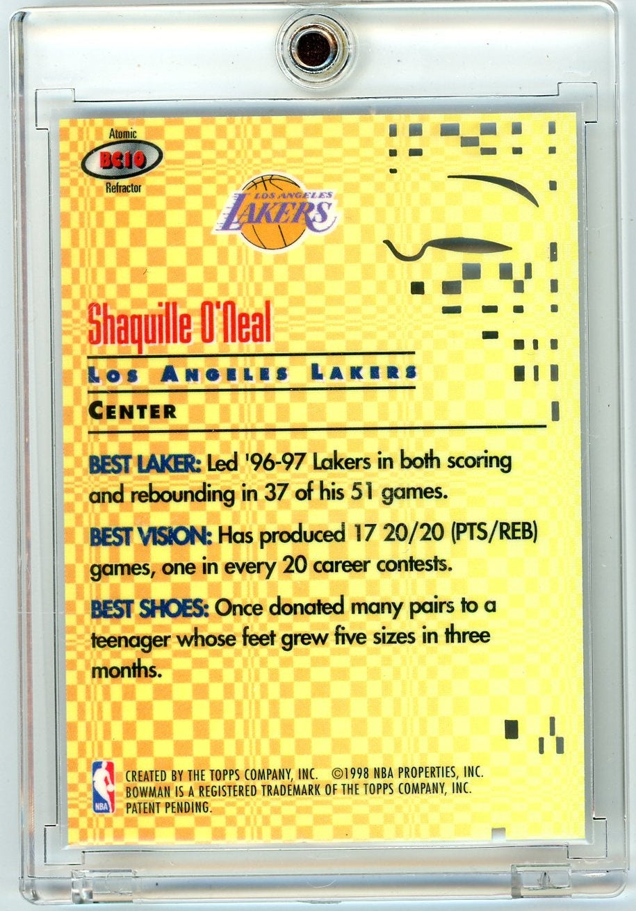 Shaquille O'Neal 1998 Bowman's Best Best Cuts Atomic Refractor