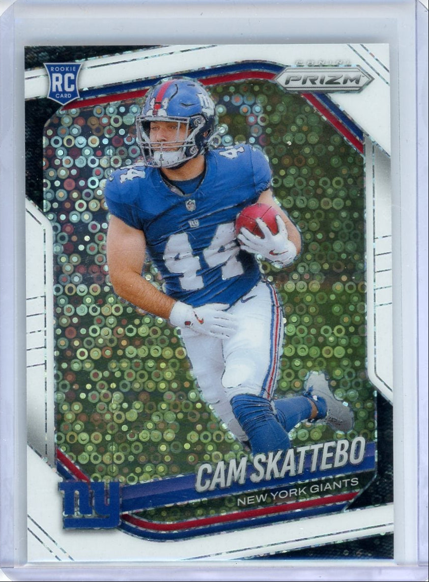 Cam Skattebo 2025 Panini Prizm White Disco rookie card