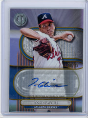 Tom Glavine 2024 Topps Tribute Gold Autograph #'d 50/75