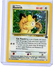 Meowth 2000 Pokémon Black Star Promo #10 (DMG creased)