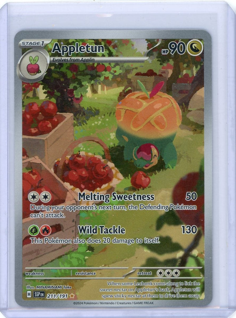 Appletun 2024 Pokemon Surging Sparks Illustration rare 