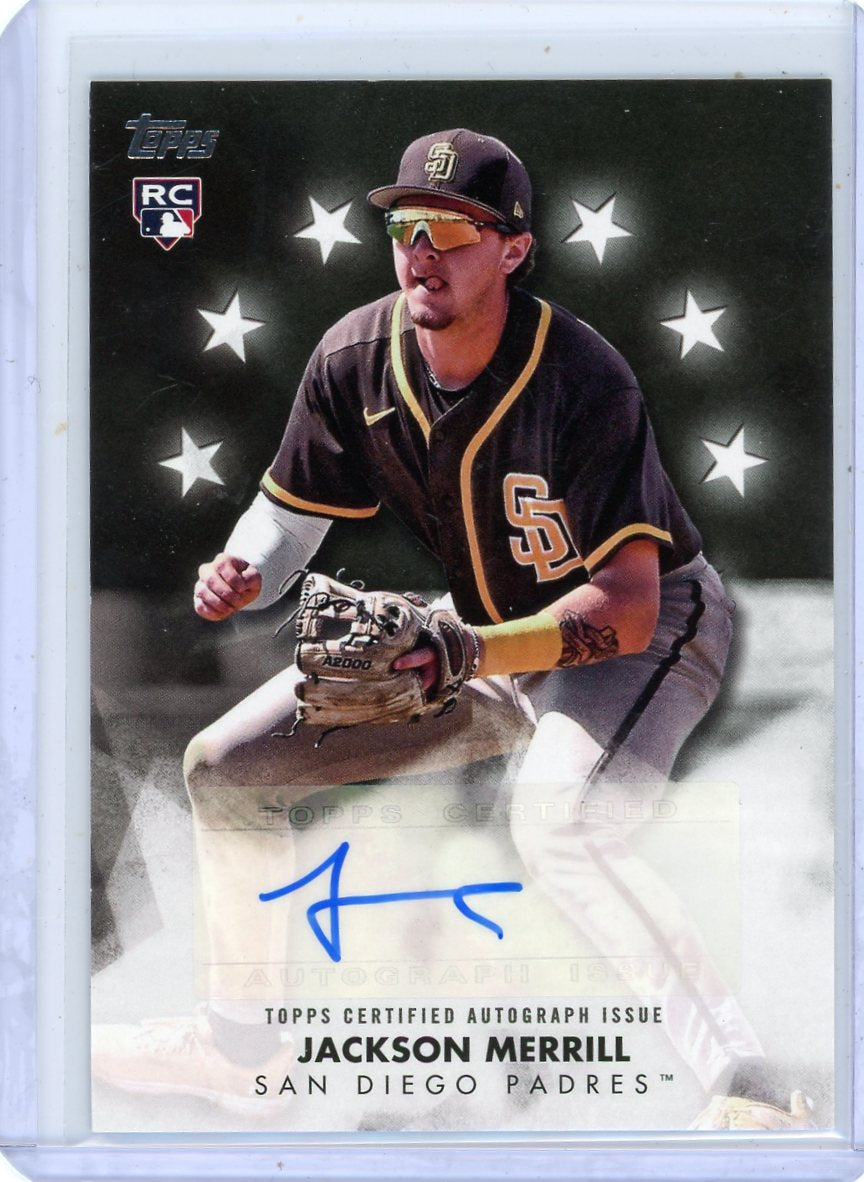Jackson Merrill 2024 Topps Series 2 Baseball Stars Autograph RC