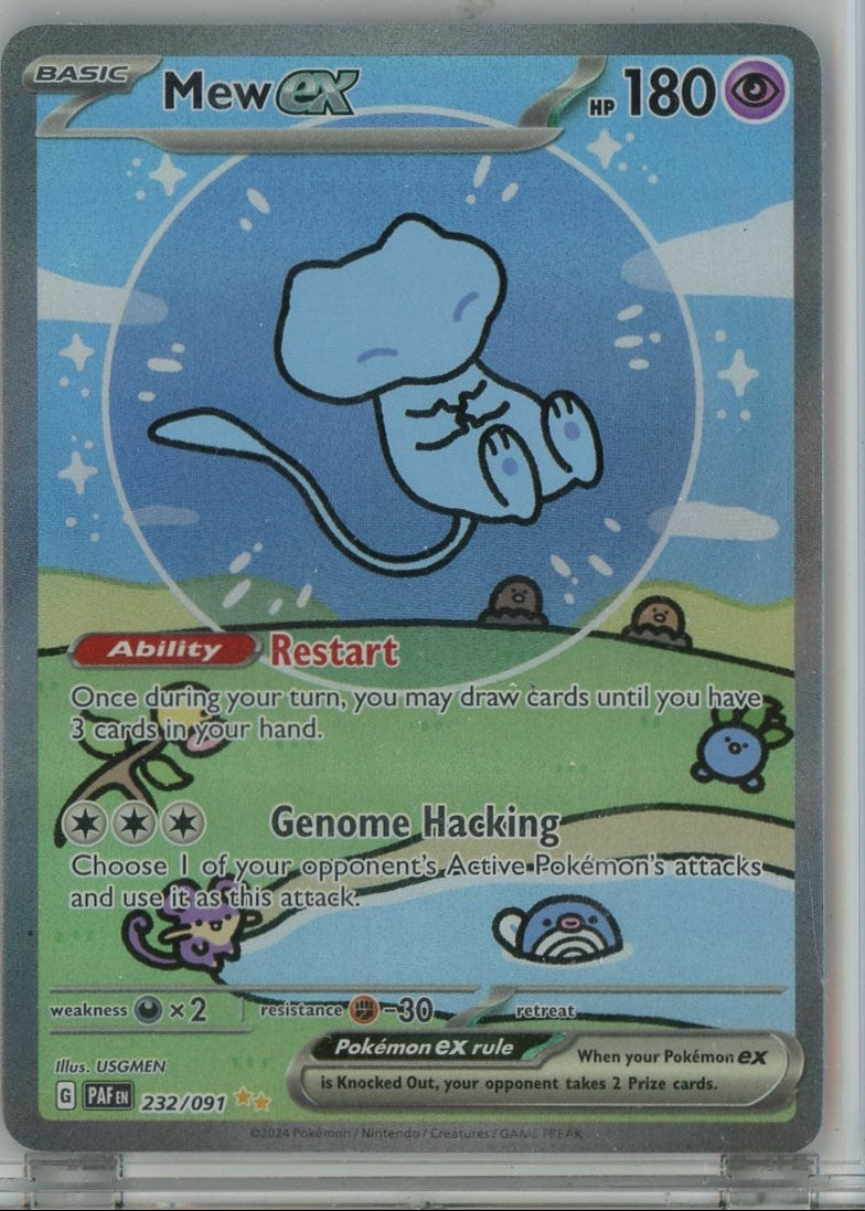 Mew ex Pokémon Paldean Fates Special Illustration Rare #232/091