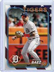 Javier Baez 2024 Topps Series 2 Independence Day #'d 32/76
