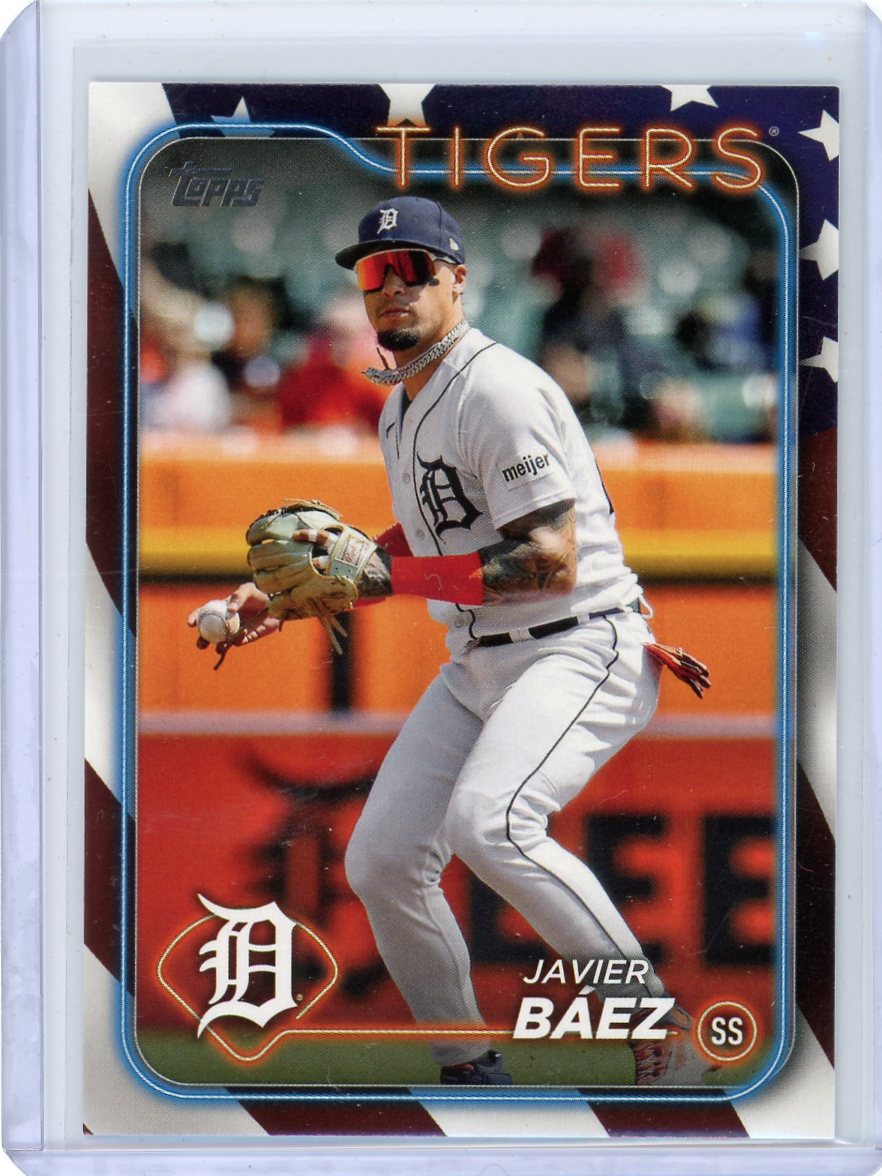 Javier Baez 2024 Topps Series 2 Independence Day #'d 32/76