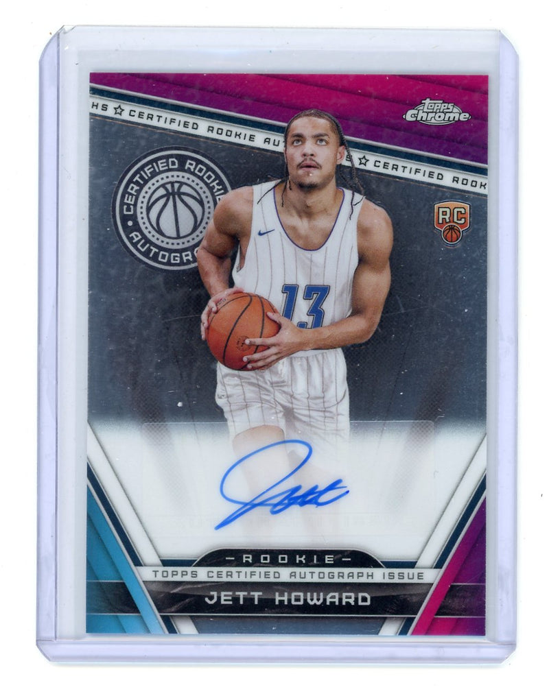 Jett Howard 2023 Topps Chrome Basketball Certified Rookie Autograph 