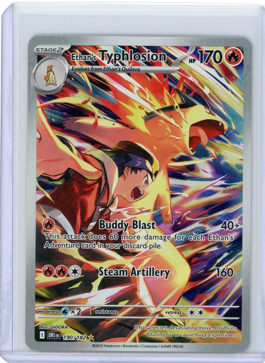 Ethan's Typhlosion Pokémon Destined Rivals Illustration Rare #190/182