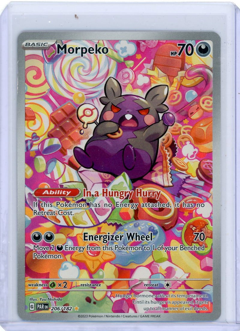 Morpeko 2023 Pokemon rare holo 206/182